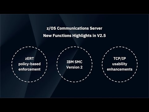 z/OS Communications Server: Overview and V2R5 Highlights