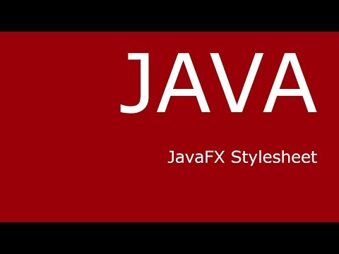 JavaFX Stylesheet