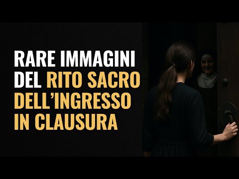 Rare images of the sacred rite of entry into the cloister