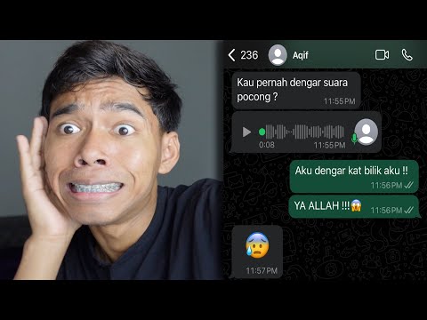 POCONG KAT LUAR RUMAH !! | CHAT HISTORY TERSERAM !!