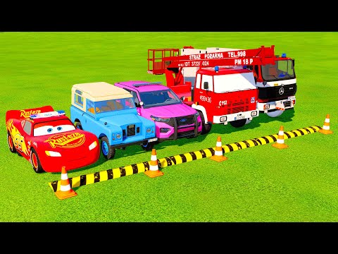 TRANSPORTING POLICE CARS, DACIA, FIRE DEPARTMENT FS22 #3