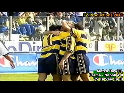 Serie A 2000-2001, day 29 Parma - Napoli 4-0 (Di Vaio 2nd goal)