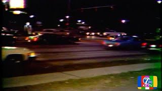 Youngsters from in and around Omaha area drive up and down Dodge Street in 1981 for some cheap en...