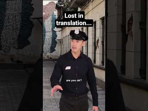 Lost in translation...