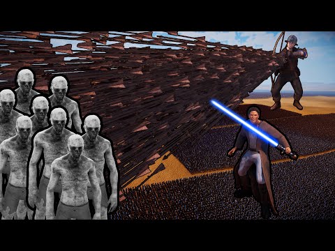 20 MILLION ZOMBIES vs 60,000 JEDI KNIGHTS + 6 FULL AUTOARCHERS | UEBS 2