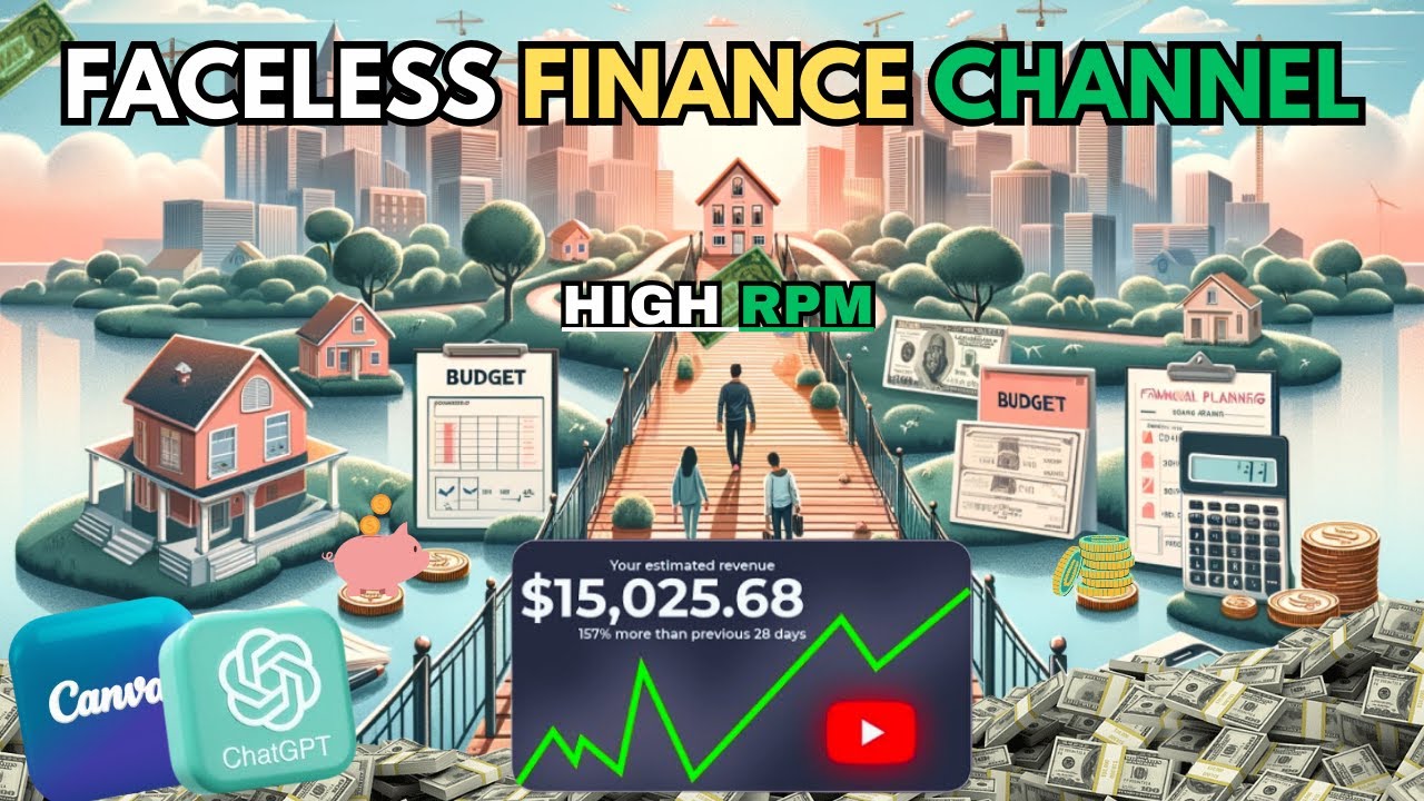 How To Create A Faceless Finance Channel Using Chat GPT & Canva ($15k/Month)