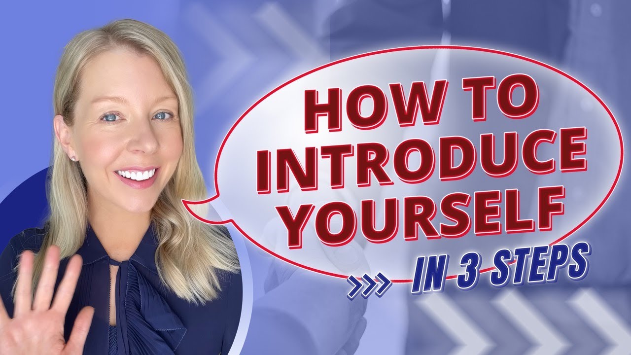 How to Introduce Yourself Professionally (in 3 steps!) - YouTube video featuring the word get to know