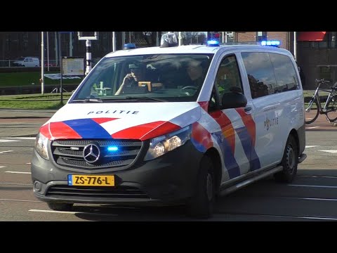 Verschillende Politie eenheden met spoed in Rotterdam