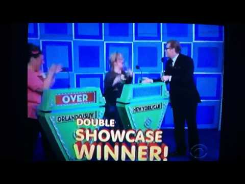 The Price is right Double Showcase Winner! 1/6/2012