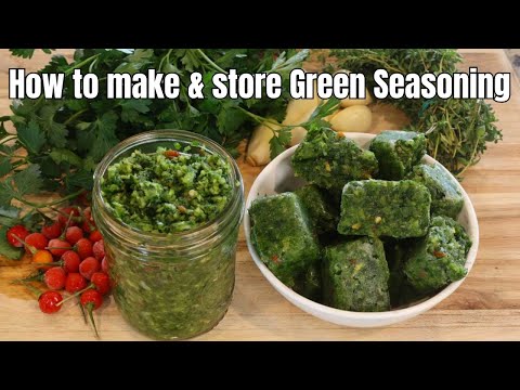 How to Make Green Seasoning That Lasts for Months!