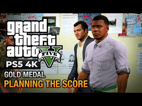 GTA 5 PS5 - Mission #77 - Planning the Score [Gold Medal Guide - 4K 60fps]