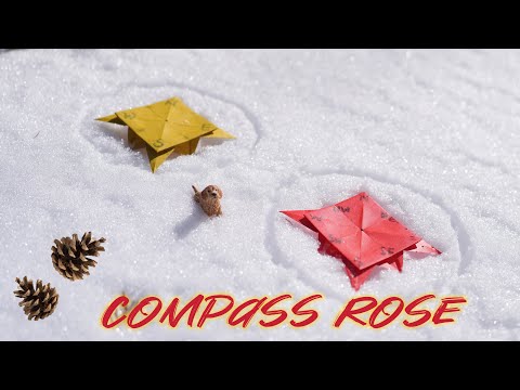 How to Fold an Origami Compass Rose! 🧭✨ Easy Paper Craft Tutorial