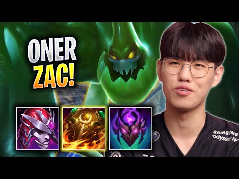 ONER CRAZY GAME WITH ZAC! - T1 Oner Plays Zac JUNGLE vs Taliyah! | Season 2023