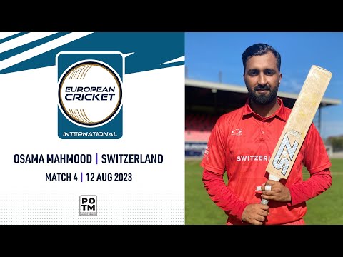 POTM: O.Mahmood - CHE vs LUX | Highlights | ECI Switzerland | 12 Aug 2023 | ECI23.106