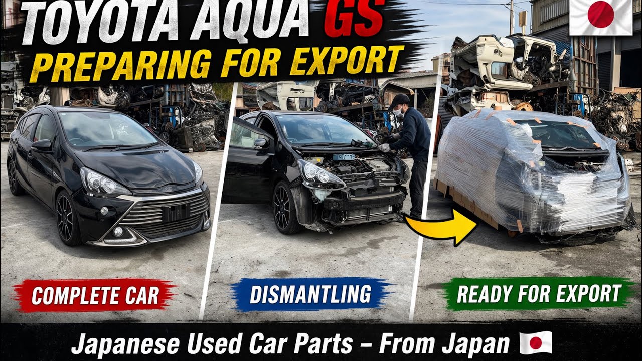 Toyota Aqua GS Ready for Export from Japan | Full Preparation 🇯🇵🇯🇵 #japan 