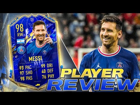 FIFA 22 - 98 MESSI TOTY PLAYER REVIEW
