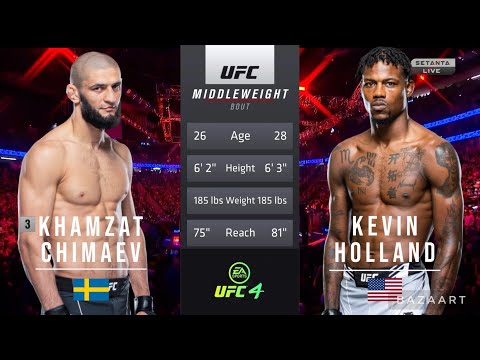 Khamzat Chimaev vs Kevin Holland full fight