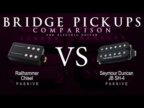 Railhammer CHISEL vs Seymour Duncan JB SH-4 - Passive Bridge Guitar Pickup Comparison Tone Demo