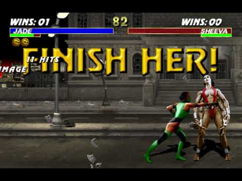 UMK3 Arcade - Jade 11 hits 100% combo vs Sheeva