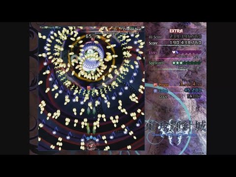 Touhou 14: Double Dealing Character - Extra Stage (No Commentary)