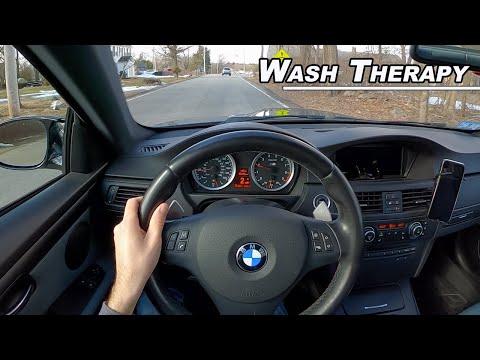 Why I Ceramic Coated my 11 Year Old BMW - Wash Therapy with the E92 M3 (POV)