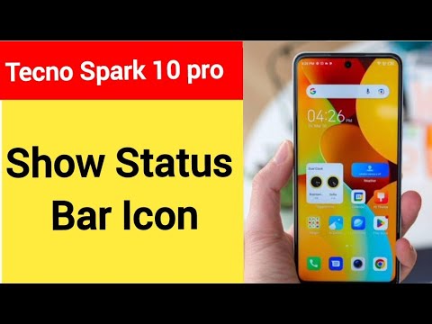 How to show status bar icon, Tecno Spark 10 pro me status bar icon Kaise lagaen