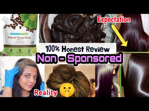 Non sponsored | I tried mamaearth natural henna paste...