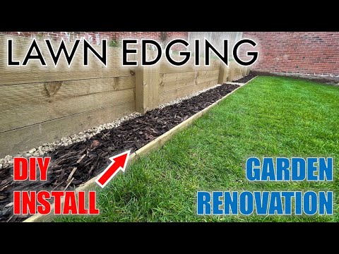 DIY Lawn Edging Installation - Garden Renovation
