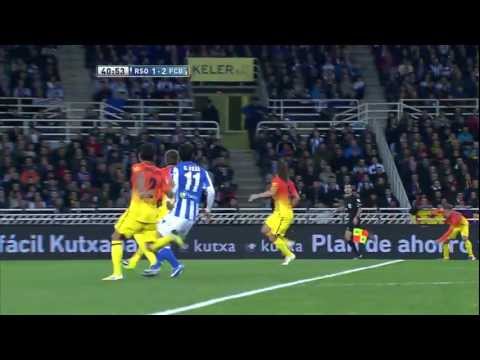 Gol de Chory Castro (1-2) en el Real Sociedad - FC Barcelona - HD