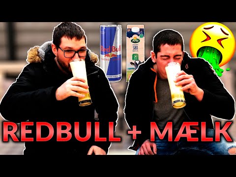Redbull og Mælk Challenge! FØJ! Snottet flyver ud af næsen😂