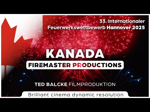 KANADA "Firemaster Productions" Hannover 33  Internationaler Feuerwerkswettbewerb 2025 | 6K HQ |