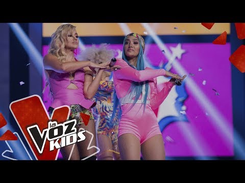 Fanny Lu and Farina sing Te Quedaste Solo | Fanny Lu and His Friends | The Voice Kids Colombia 2019