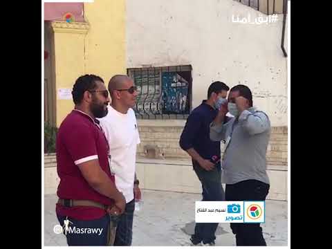 اللاعب محمد زيدان يدلي بصوته في انتخابات مجلس الشيوخ بالعجوزة