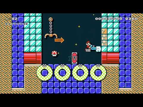 ドッスンダイバー9/Thwomp diver 9 by アダブ 🍄 Super Mario Maker 2 ✹Switch✹ #avk