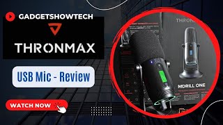 Video thumbnail for Thronmax MDRILL ONE  Best USB microphone Technical Test Review 🎙 by Home Tech Gadgets Unboxing & Reviews How-To 2025
