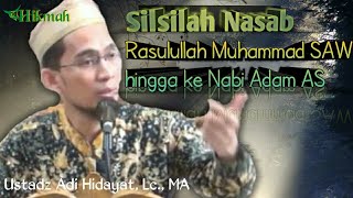 Download lagu Silsilah Nasab Rasulullah Muhammad Saw hingga sampai ke Nabi Adam As, Ustadz Adi Hidayat, Lc., MA mp3