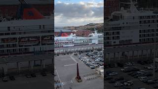 Ms Europa docked in Naples, Italy! #cruiseship #cruise #naplesitaly #mediterraneancruise