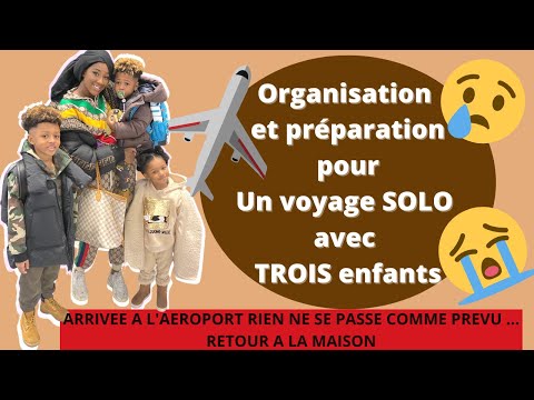 Planning and preparing for a solo trip with three children! A surprise that ends badly...