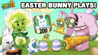 Easter Bunny Plays PVZ 2! Egg Breaker w/ Rabbit Power Up? + Dandelion (Face Cam w/ Special Effects)