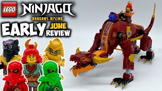 Heatwave Transforming Lava Dragon EARLY Review! LEGO Ninjago Dragons Rising Set 71793