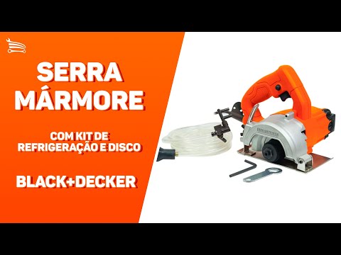 Serra Mármore de 4.1/2 Pol. - 115mm 1100W 220V com Kit de Refrigeração e Disco - Video