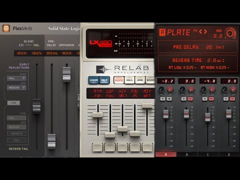 Relab LX480 vs. CLA EPIC vs. SSL Flexverb