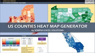 US Counties Heat Map Generators | Dynamic Heat Maps for all US States!