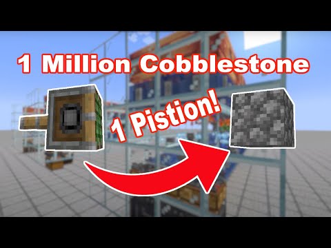 Create Mod 1 Million Cobblestone per Hour: Schematic Download!