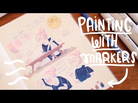 インスタ映えするイラストの描き方・描き方！？~フラナールド (How I paint and draw my instagram illustrations! ~ Frannerd)