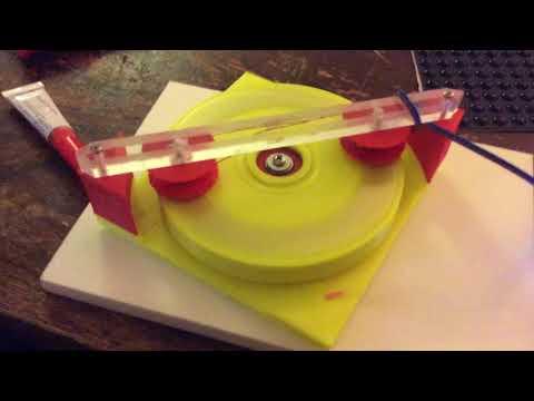 3d Printed Electromagnetic Pulse Motor Test