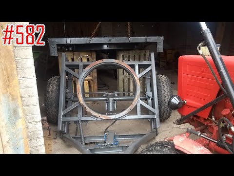 Rozkręcanie obrotnicy/skrętu Autosan D-47, skutek piaskowania przyczepy w całości #582