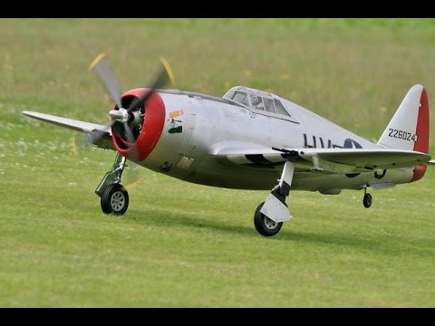 GIANT 1/4 SCALE RC CARF MODELS REPUBLIC P47 THUNDERBOLT MARK / ROUGHAM LMA MODEL AIRCRAFT SHOW  2014