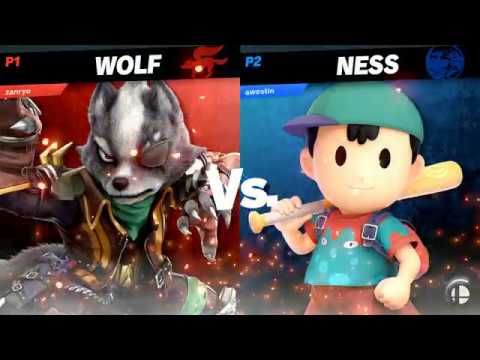 Rushdown 14 - TLOC | Awestin (Ness) vs Zanryo (Wolf) Winners Finals - SSBU