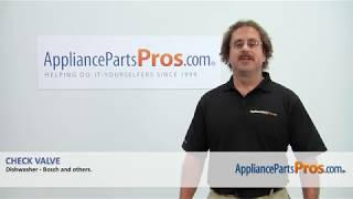 How To: Bosch/Thermador/Gaggenau Check Valve 00611320